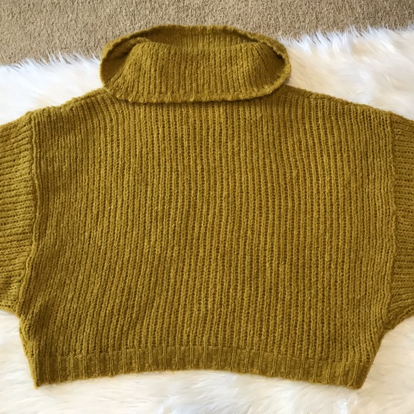 NWT Anthropologie Pilcro Mustard Cowl Neck Sweater - Picture 7 of 13